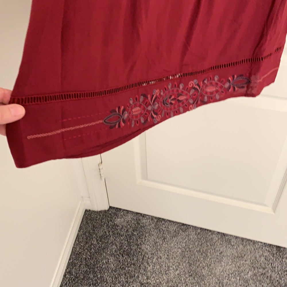 Knox Rose Boho embroidered dress with Juliet slit sleeves. - Picture 6 of 8